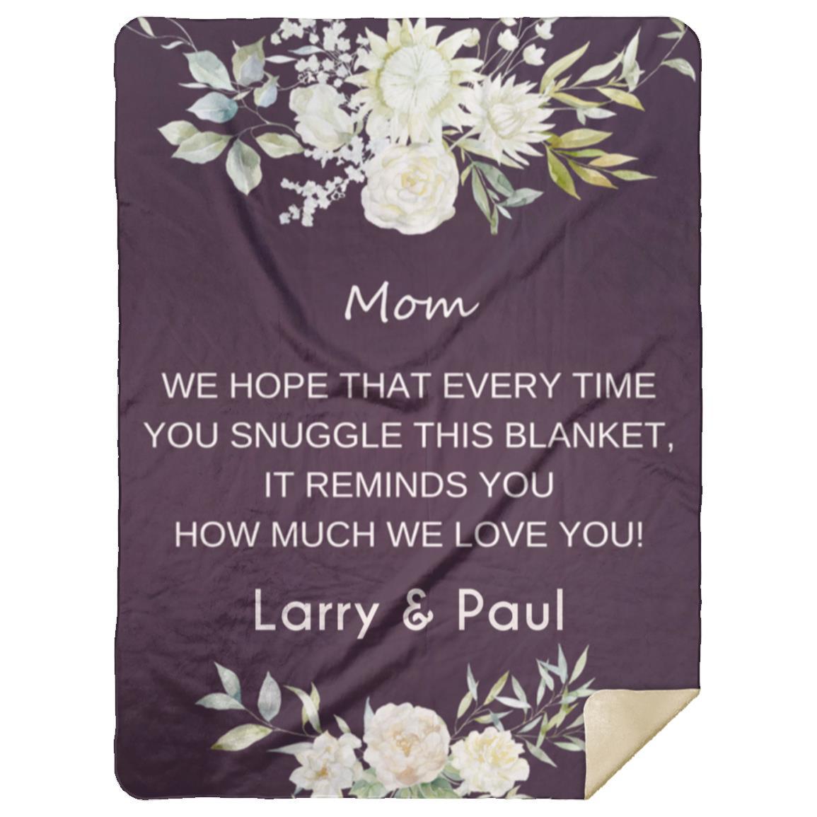 Mom Fleece Blanket | Birthday Gift | Mother's Day Gift