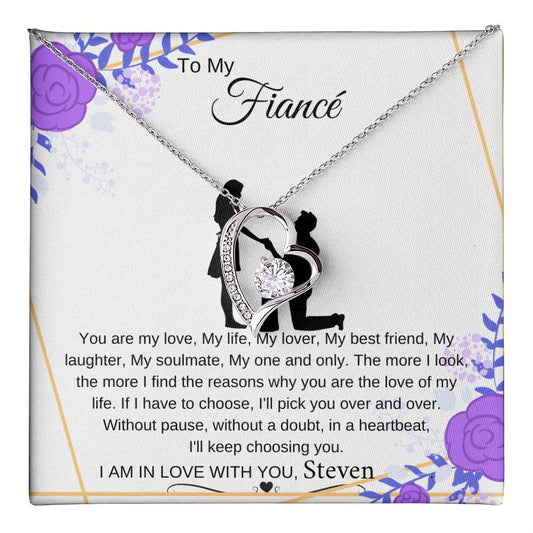 Forever Love Necklace | To My Fiancée | Engagement gift