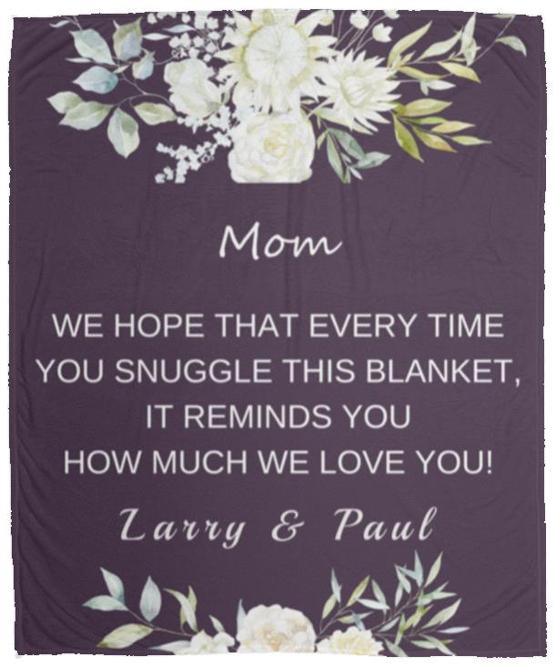 Mom Fleece Blanket | Birthday Gift | Mother's Day Gift