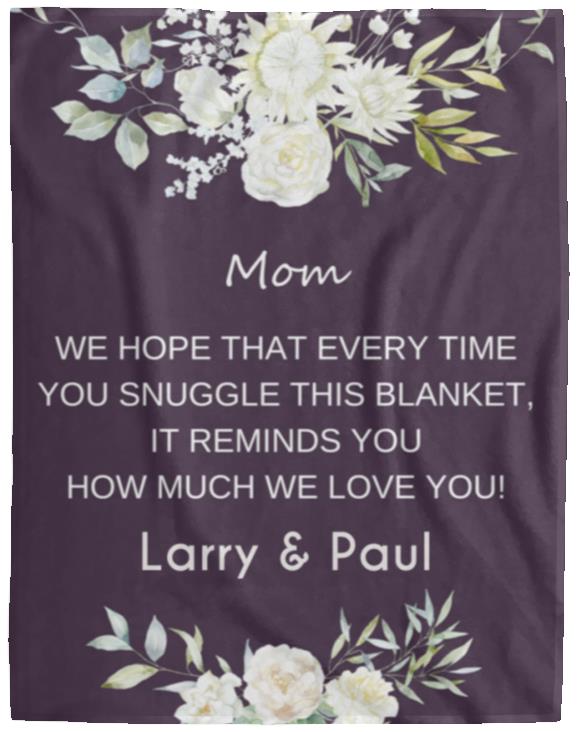 Mom Fleece Blanket | Birthday Gift | Mother's Day Gift