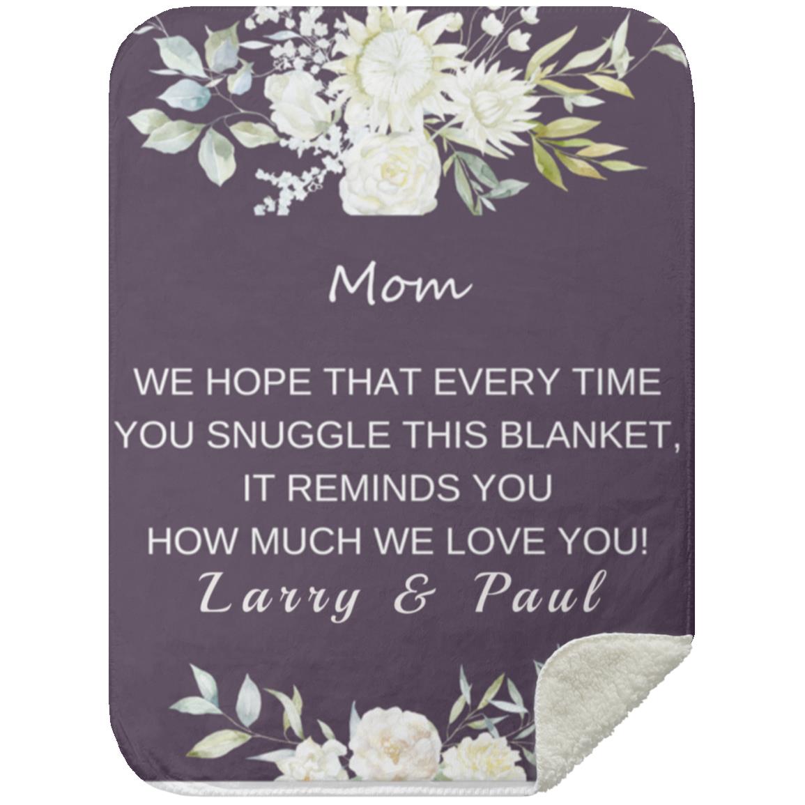 Mom Fleece Blanket | Birthday Gift | Mother's Day Gift