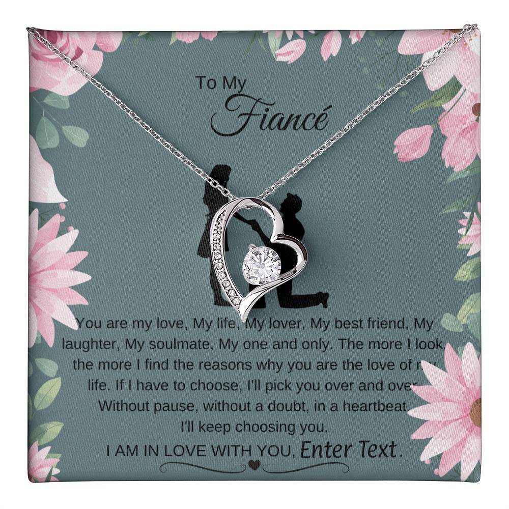 Forever Love Necklace To My Fiancée | Engagement | Marriage Proposal