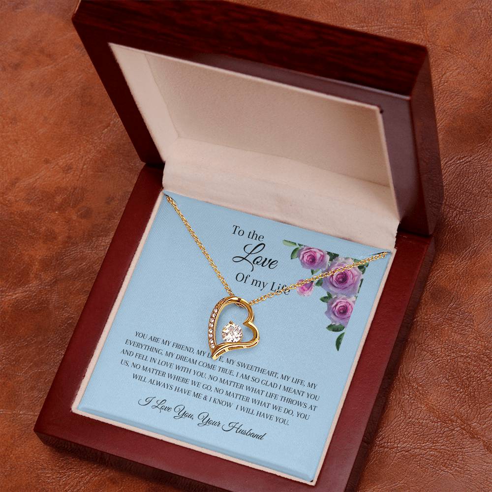 To the Love of My Life | Birthday | Mother's day | Anniversary | Forever Love Necklace