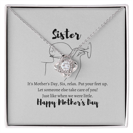 Sister Gift | Mother's Day gift | Love Knot Necklace