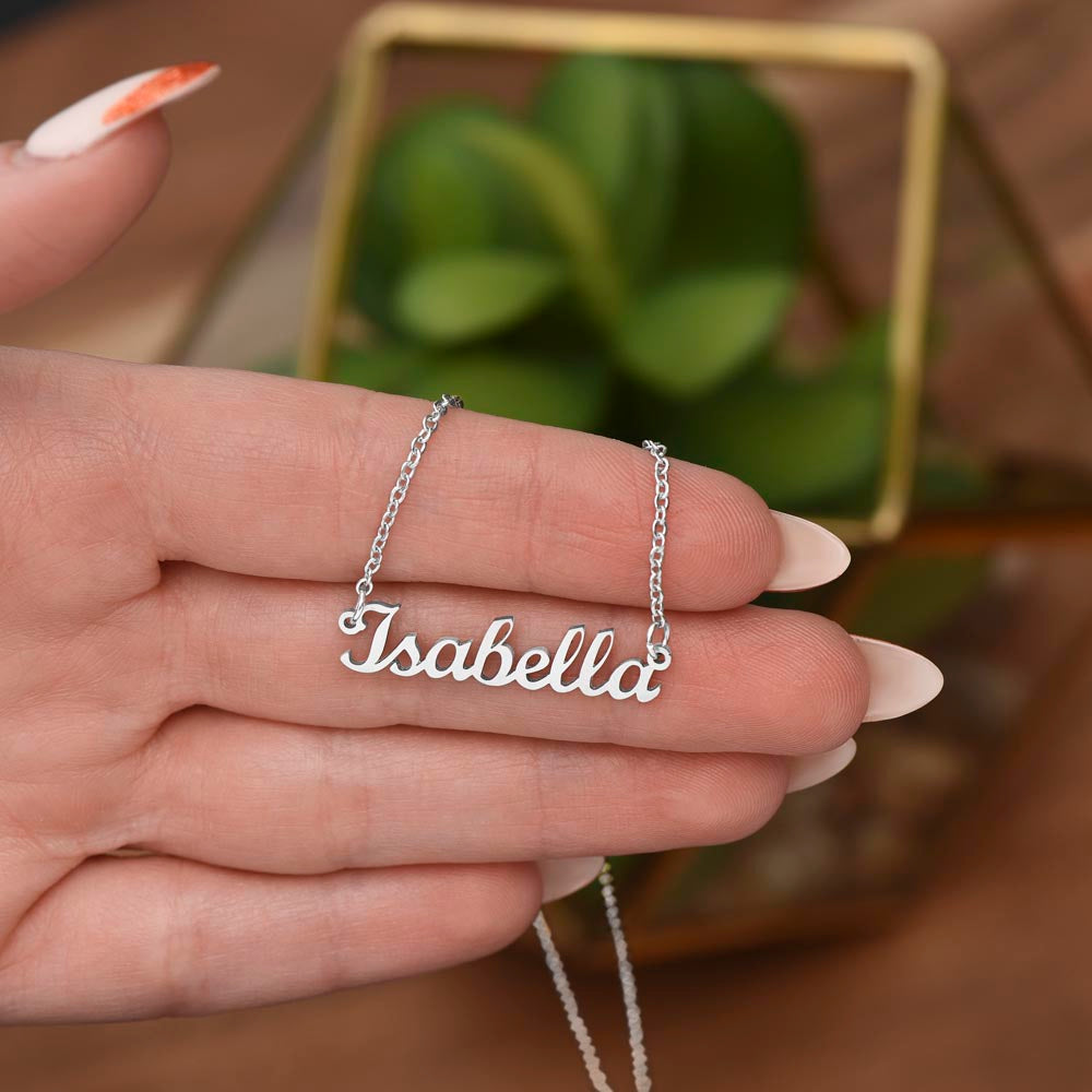 Name Necklace - Custom (No Message Card) | Anniversary Celebrations | Birthdays | Valentine’s Day | Mother’s Day | Graduations | Holiday Gifts | Just Because | Thank You Gifts