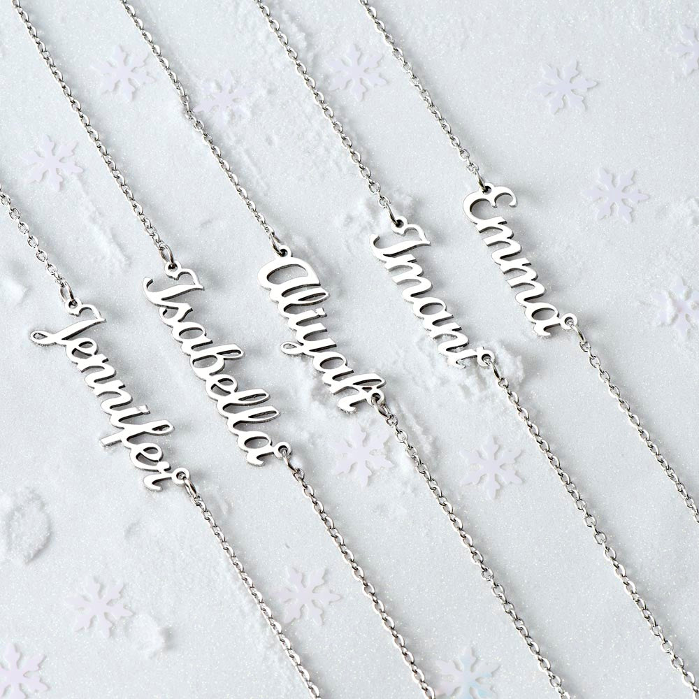 Name Necklace - Custom (No Message Card) | Anniversary Celebrations | Birthdays | Valentine’s Day | Mother’s Day | Graduations | Holiday Gifts | Just Because | Thank You Gifts