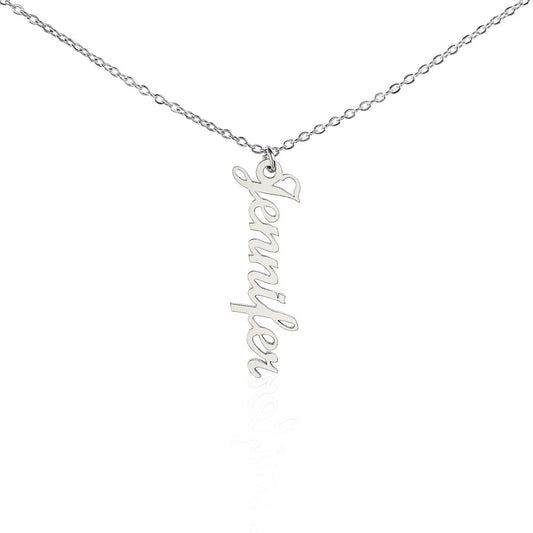 Vertical Name Necklace (No Message Card) | Anniversary Celebrations | Birthdays | Valentine’s Day | Mother’s Day | Weddings | Graduations | Holiday Gifts | Just Because | Thank You Gifts