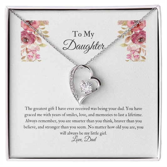 Gift for Daughter | Gift From Dad | Forever Love Necklace| Birthday gift | Mother's Day Gift